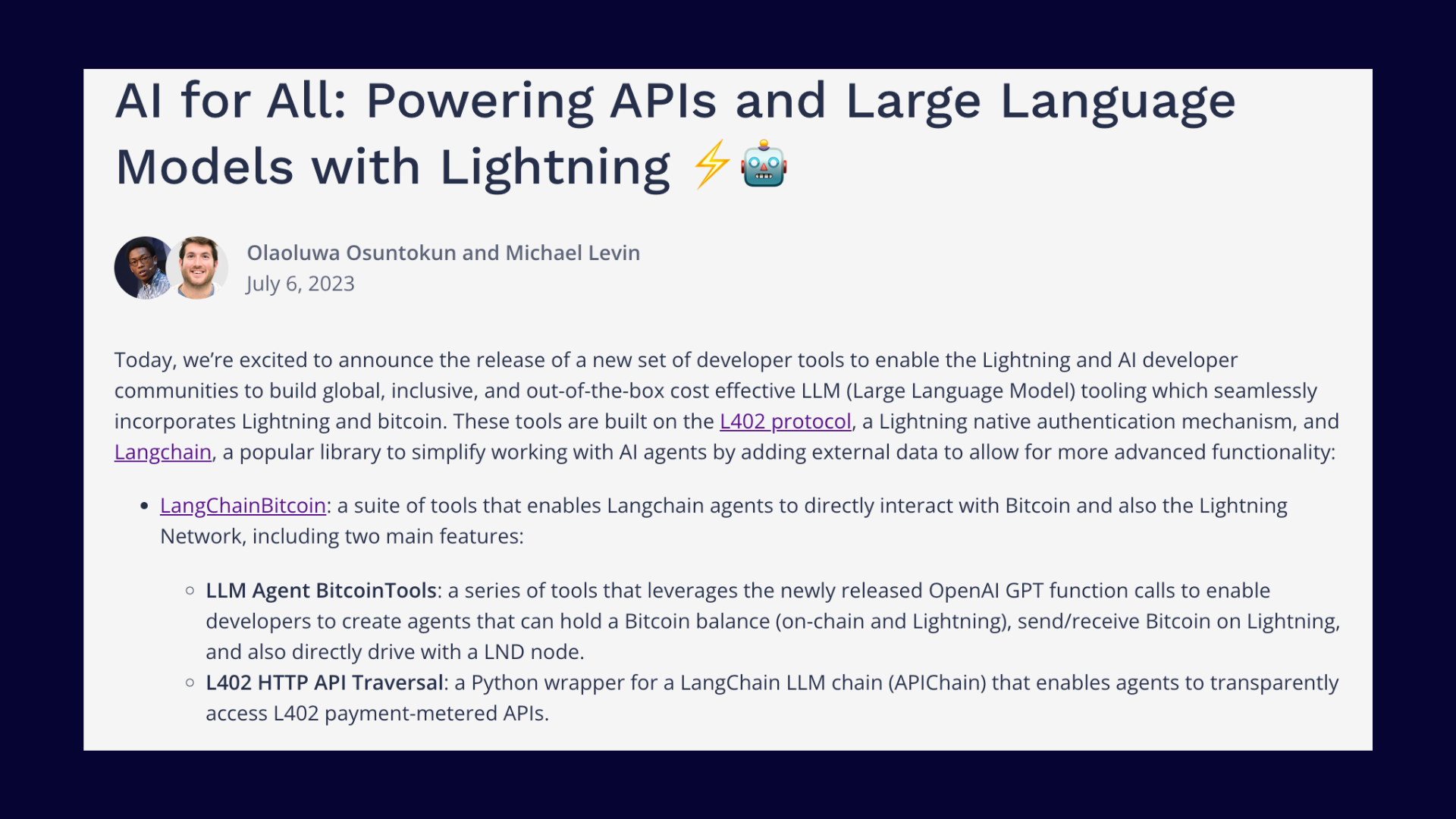 Lightning-native L402 Protocol