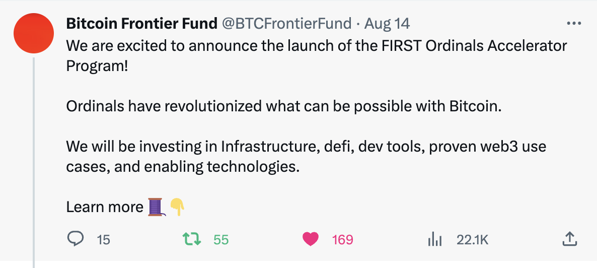 Bitcoin Frontier Fund